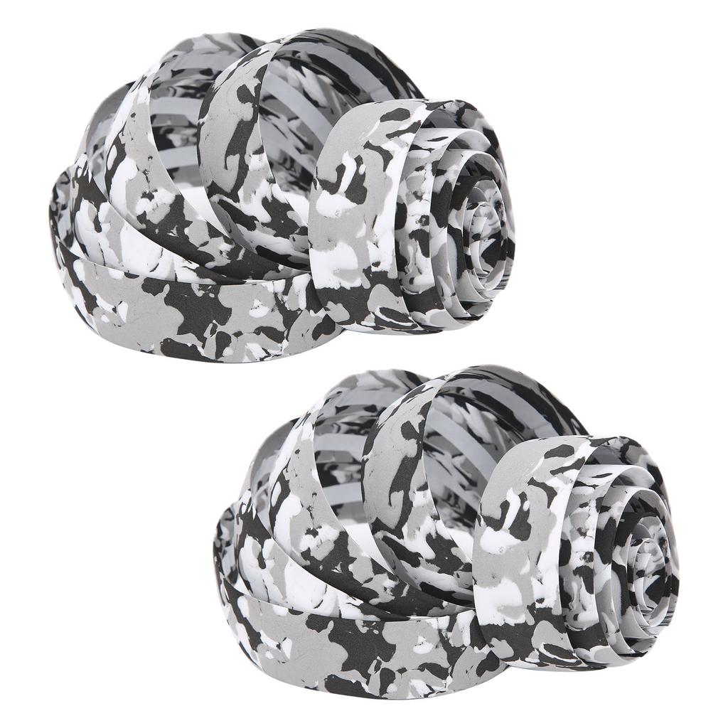 ZTTO Mountain Bike Soft Handlebar Tapes Bicycle AntiSlip Handle Grip Wraps with Bar Plugs(Black