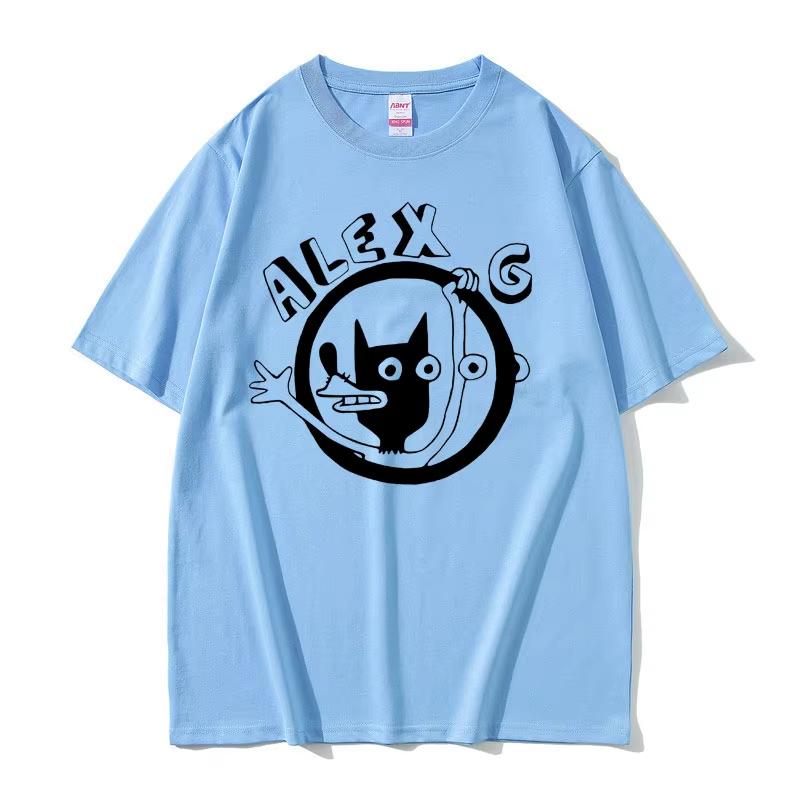 Singer Alex G Graphic Tshirt Unisex Fashion Cartoon Oversized Tshirts Unisexs Casual Cotton T Shirt Male Vintage Crewneck Tees