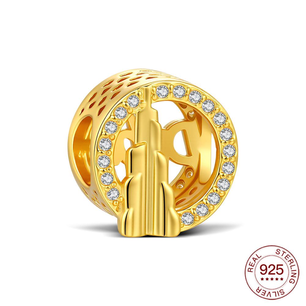 

Brand New Copper Metal Charm Bead Component City Skyline Burj Khalifa Bead Components High Quality Fine Jewelry Craft Making Designed For Classic CHINA