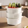 2026 Multi-Layer Stackable Kitchen Basket: Draining and Washing Basin for Fruits, Vegetables, and Rice.