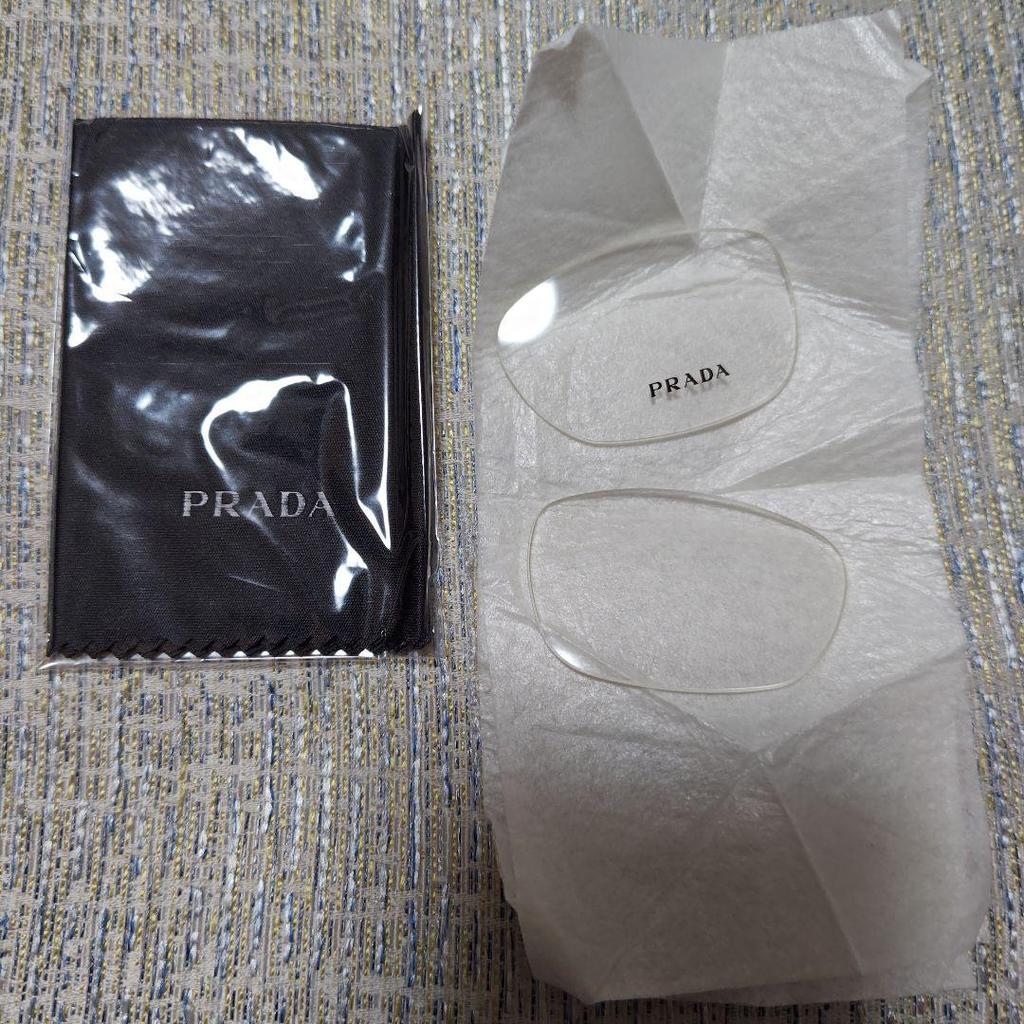 Used PRADA Glasses Tortoiseshell Pattern Frame with Case