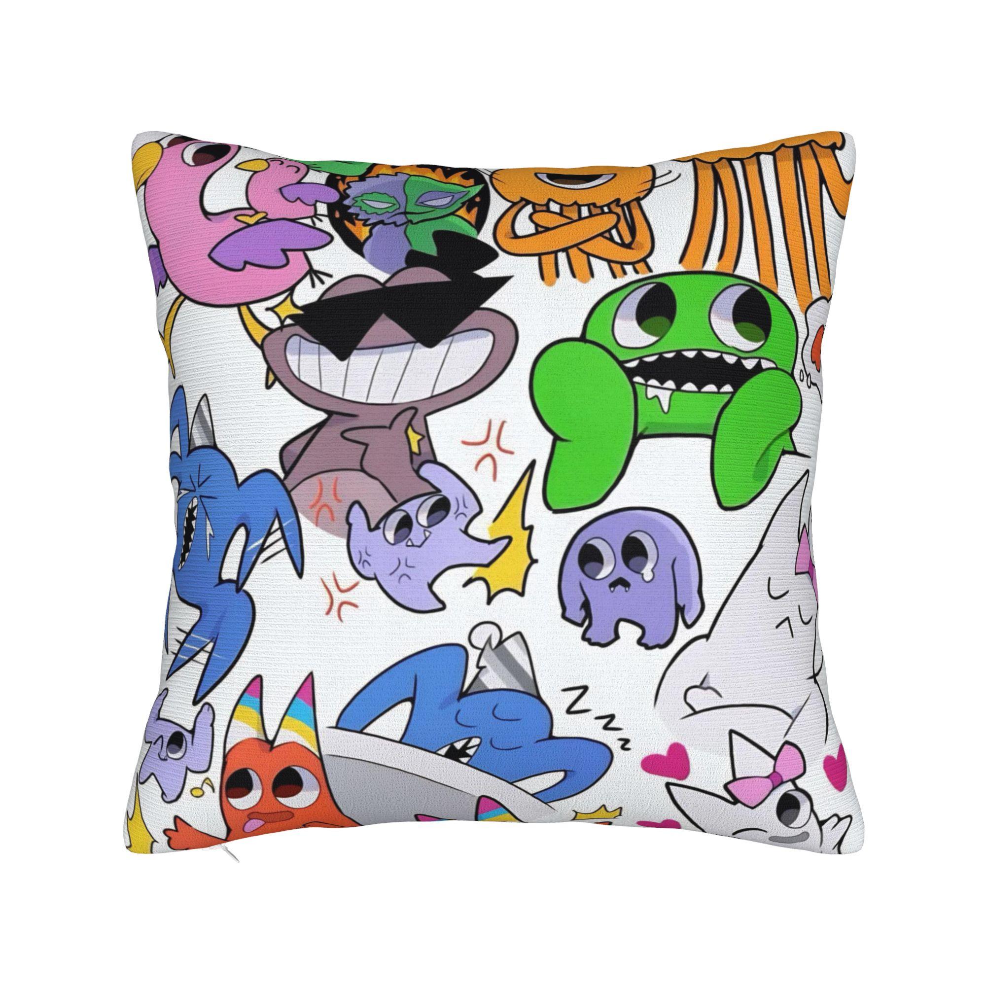 

Garten of Banban Funny Games Pillow Covers Accessories Soft Cushion Cover Decorative Pillow Case Cover Home Multi-Size 12x12Inch