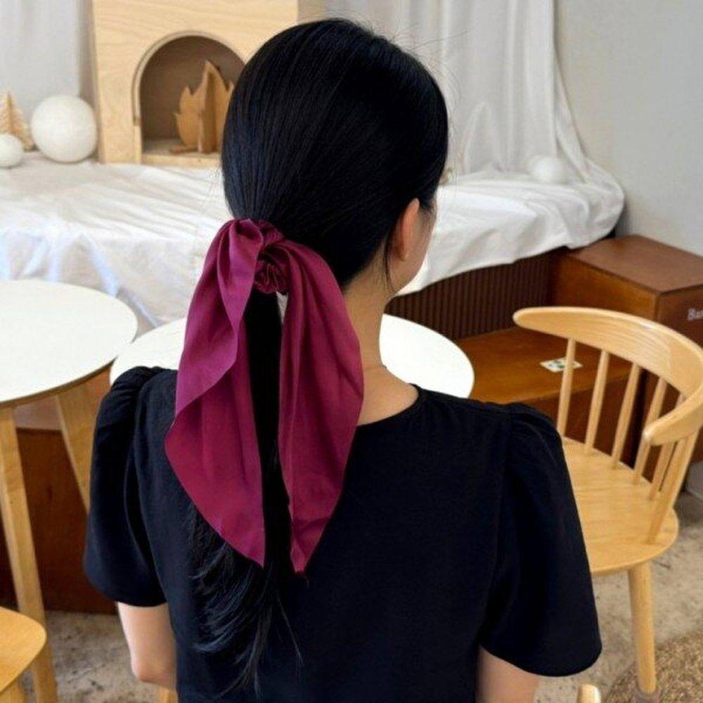 

Шарф-лента Mno Гопчанг Резинка для волос Винно-красный