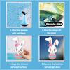 Easter Bunny Sticker for Windows - Decorative Egg Design