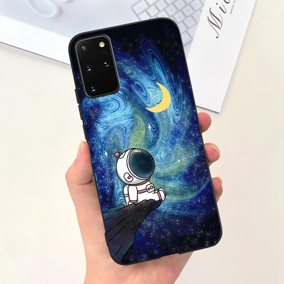 For Samsung Galaxy S20 Plus Case SM-G985F Silicone Cover Cute Astronaut Cartoon Soft Funda For Samsung S20 S20+ 5G SM-G986F Capa