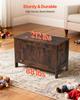Kids Storage Bench, Wooden Toy Box Chest, Large Storage Cabinet with Safety Hinge, Toddlers Retro Storage Bench for Playroom, Living Room or Entryway,
