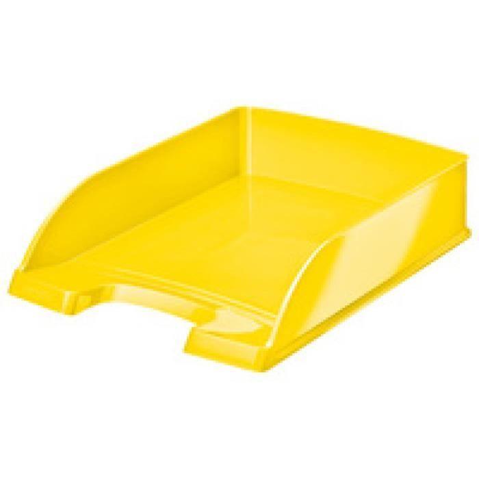 LEITZ Corbeille ... Courrier Plus WOW, A4, polystyrŠne, jaune 0,000000 Noir
