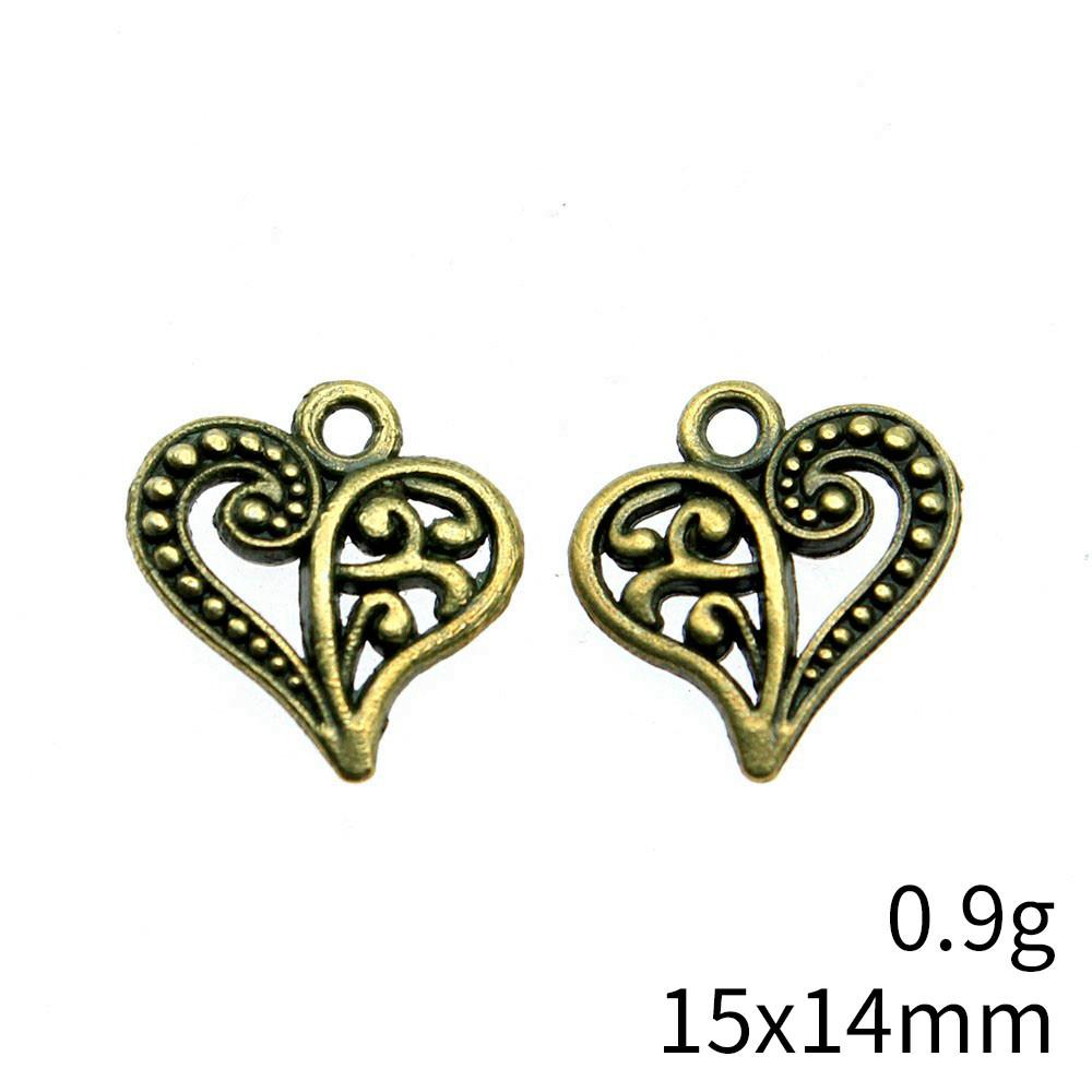 Back To School Charms Bulk Peach Heart Love Charms Pendant Women's Clothing Pendant