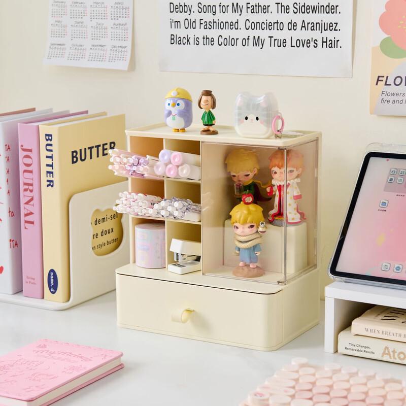 BXLJ Transparent Multi-functional Desktop Storage Box