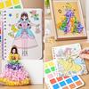 DIY Princess Dress Up Activity Book for Making Clothes Art Fashion Sticker Girls Toys