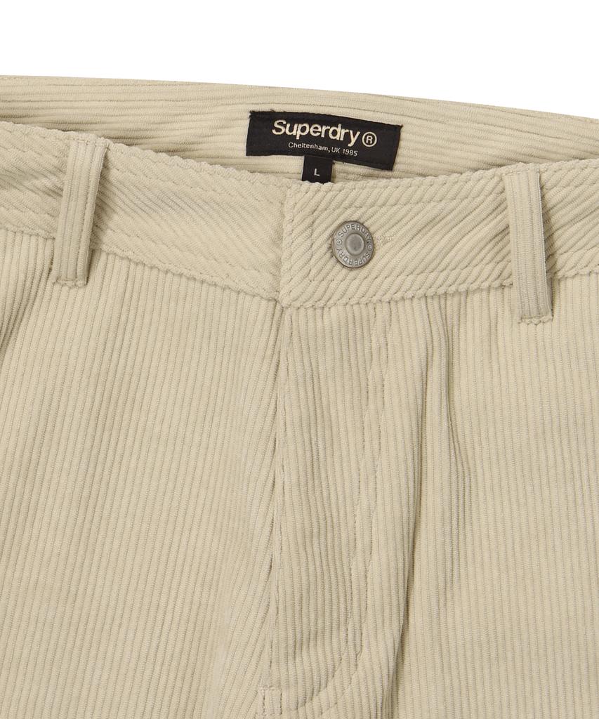 Syupeodeulai Corduroy Straight Carpenter Pants Beige