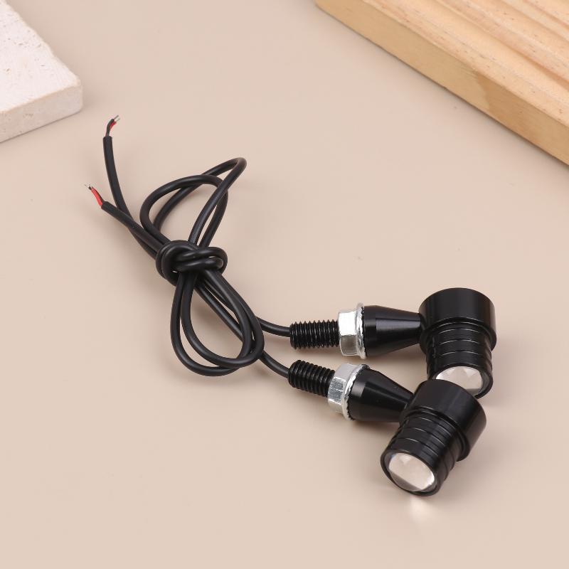 [CA2] 1Pair Mini LED Bullet Motorcycle Turn Signals Flasher Light Indicator 12V 8mm For XL883