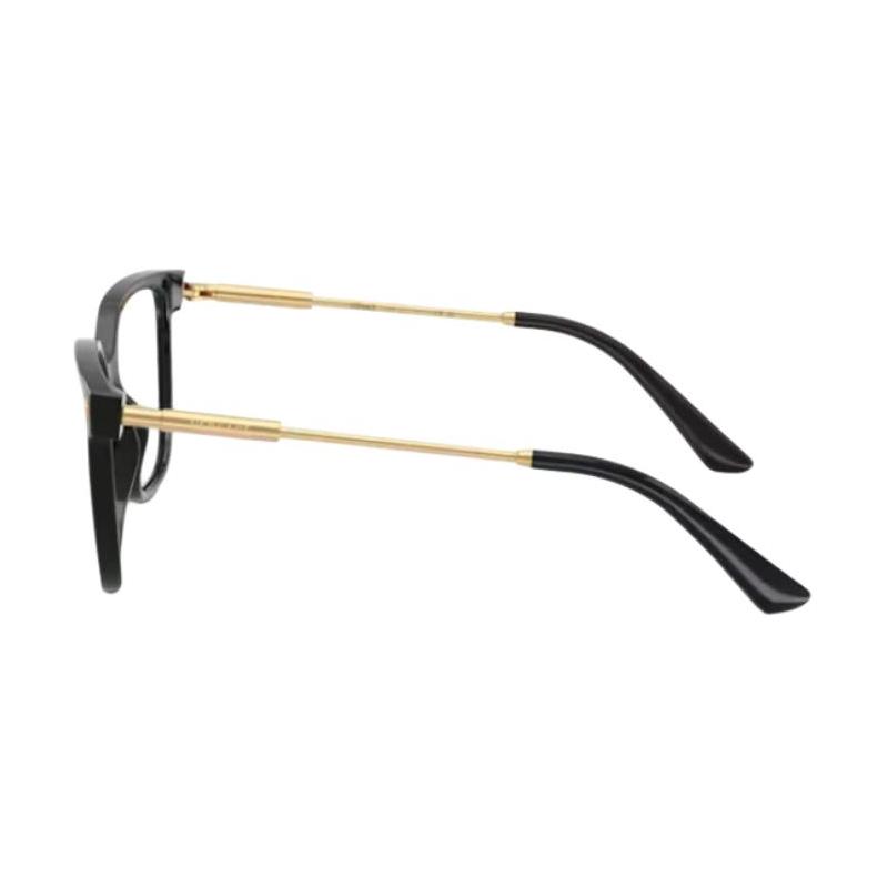 Versace Brand LOGO, plate and metal, square optical glasses, same style for men and women, couple style, black 34503800 0VE3388U-GB1-Black 55