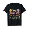 Big Fan of HuUnisex Rights Protest Quote Colorful Art T Shirt Vintage Washed Stylish Graphic Fashion Top For Everyday Wear