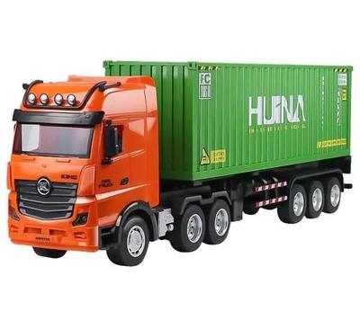 Huina Toys 1317 Scale 9Ch RTR Chassis Type 40ft Marine Container Trailer Radio Control 1/18 2.4GHz 3-Axis Head, 3-Axis (Green)