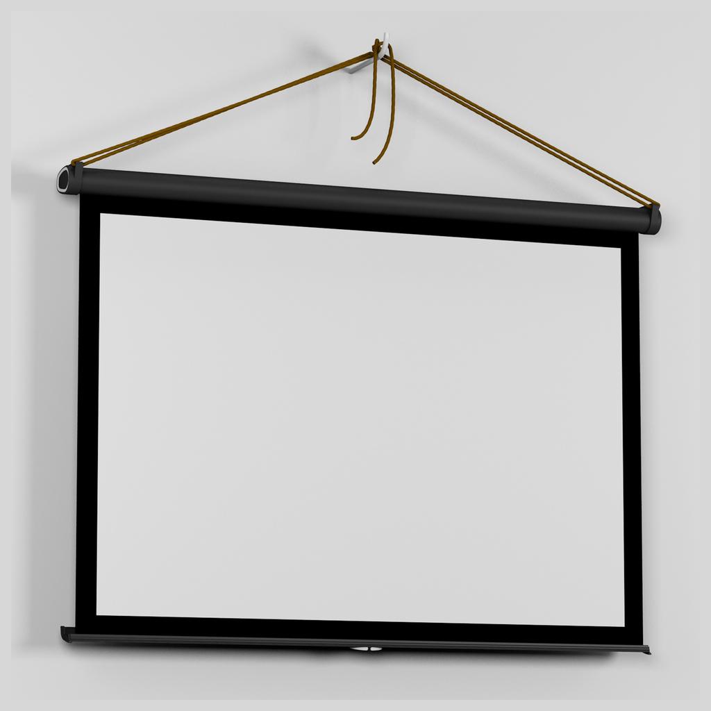 Tragbarer 40-Zoll-HD-Projektionsbildschirm 4:3 faltbare Projektionswand Langlebig Wandmontage für