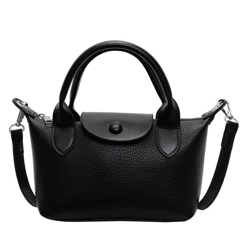 

Lychee pattern dumpling bag women s autumn new fashionable versatile handbag casual retro shoulder messenger bag чорний