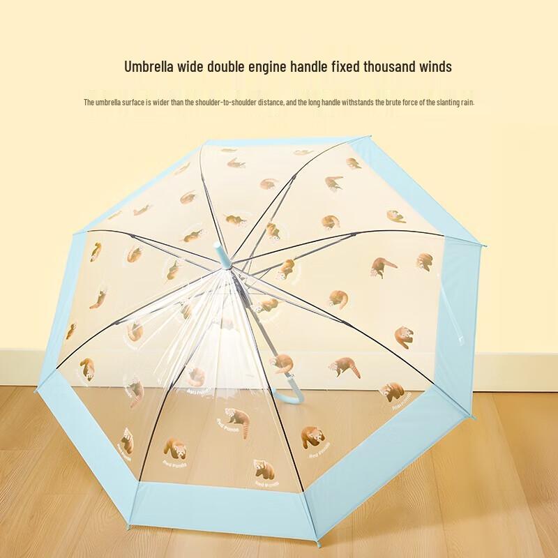 MINISO Cute Pet Series Transparent Long Handle Umbrella