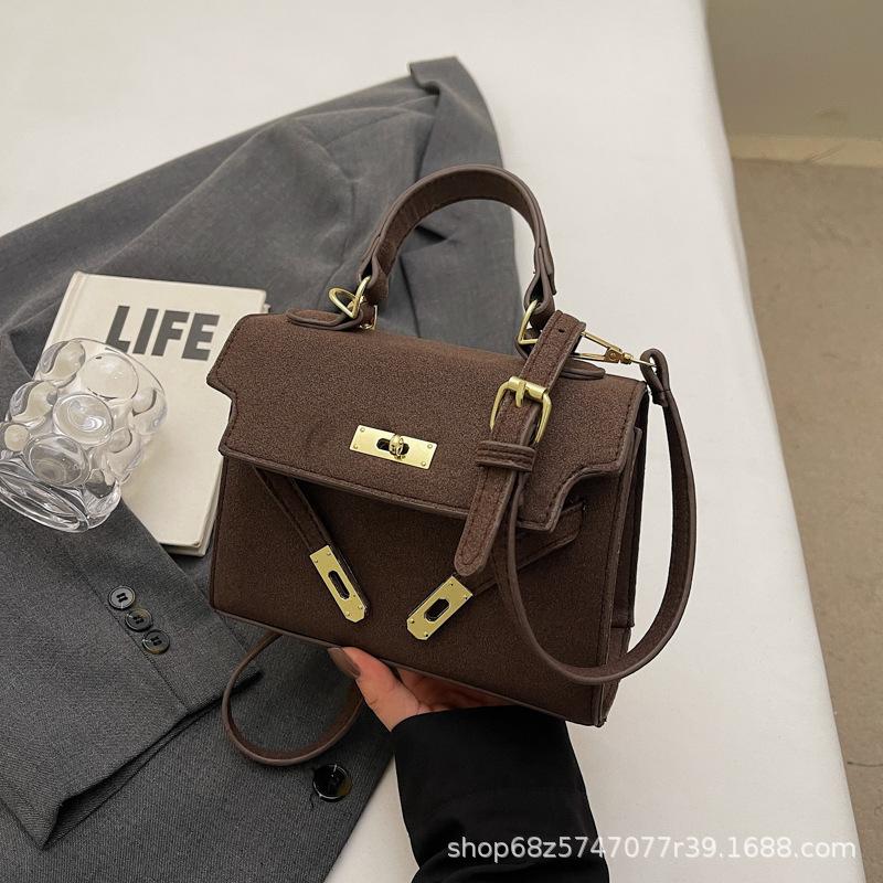 

Fashion Kelly bag solid color casual small bag women s 2025 new trendy versatile ins handbag shoulder messenger bag