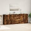 Sideboards 3 Pcs Smoked Oak Wood Based Material