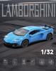 1:32 Lamborghini 750-4 Alloy Two-Door Pull-Back Off-Road Sports Car Model Toy