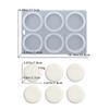 6 Cavities Circular Silicone Mold Food Grade Silicone Dishwasher Safe For Handmade Soap Candle Chocolate Desserts And Mousses Baking