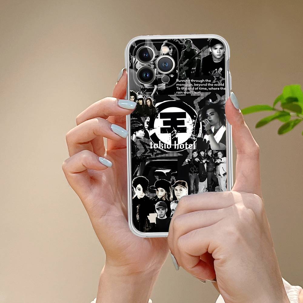 Tokio Hotel Band For IPhone 11 12 13 14 15 16 17 Pro Max Plus Air Transparent Clear Shockproof Case
