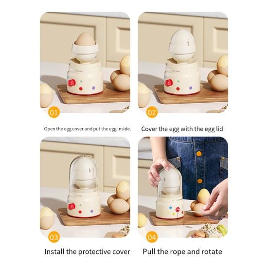 Egg Spinner Golden Egg Maker with Slicer Egg Scrambler In Shell Kitchen Gadget