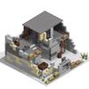 WW2 MOC Ruins Building Blocks Destroyed House War Scene Gunfight Guard Abandoned Construction Bricks Assemble Toys Boys Gift
