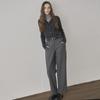Ssikeoseun Back Detail Wide Trouser - Gray