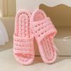 Home slippers four seasons bath leaking drag men and women soft bottom hollow non-slip couple bathroom cool slippers