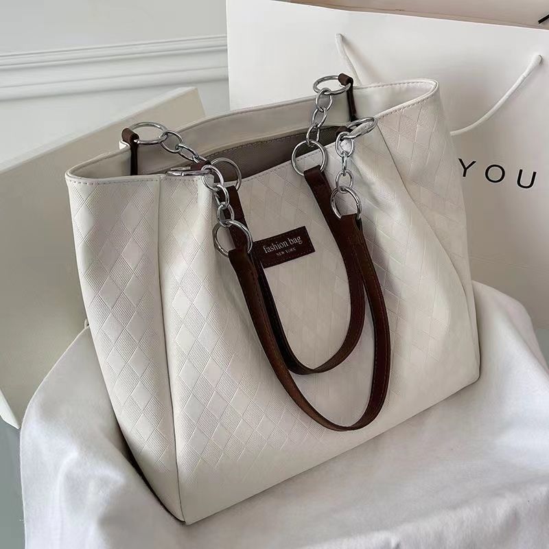 

Женская летняя универсальная сумка через плечо большого объема, сумка-тоут для通勤 one size