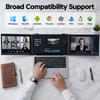 Blackview DCM6 Triple Laptop Screen Extender,14" 1080P FHD IPS Portable External Screen,Two Cable USB C,Plug & Play,  Compatible with Windows/Mac