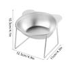 304 Stainless Steel Cat Bowl With 15° Elevated Design Tilted For Puppy Cat Raised Tilted Neck Guard Cats Dogs Dual Use Feeder