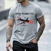 Unisex Funny How Planes Fly Graphic T Shirt Aviation Pilot Lover Gift Short Sleeve Oneck Tees Casual Streetwear Airplane Tshirt