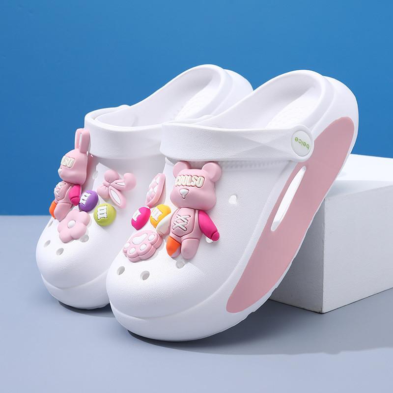 

Stylish And Breathable Girls Sandals Summer Collection Lightweight Eva Clogs For Kids White Original,24/25