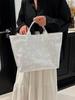 Tendência de Moda Bolsa Tote Casual de Grande Capacidade: Bolsa de Mão Versátil para o Dia a Dia