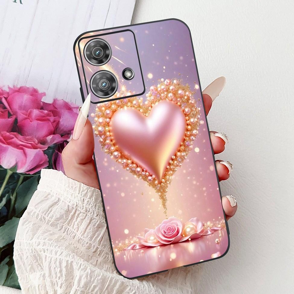 For Motorola Edge 40 Neo Case XT2307-1 Fashion Luxury Cute Cartoon Silicone Shockproof Bumper For Motorola Edge 40Neo Back Cover