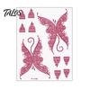 Temporary Tattoo Sticker, Flower Lace Lotus Pattern Fake Tattoos for Women Men, Waterproof DIY Face Arm Leg Body Art Decoration for Masquerade Party