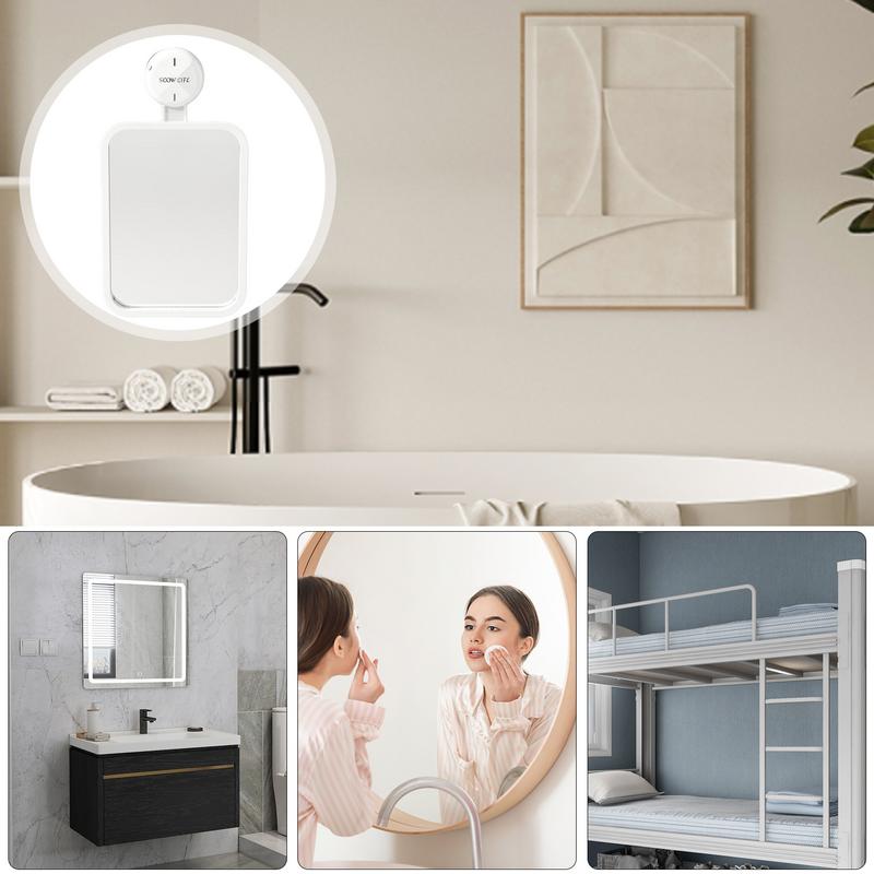 Suction Cup Mirrors For Bathroom Anti Fog Mirrors Shower Mirrors For Shaving Small Mirrors Bathroom Accessories