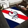 French Rooster Designed Floor Mat, Suitable As a Non-slip Mat for the Living Room or Bedroom Sofa