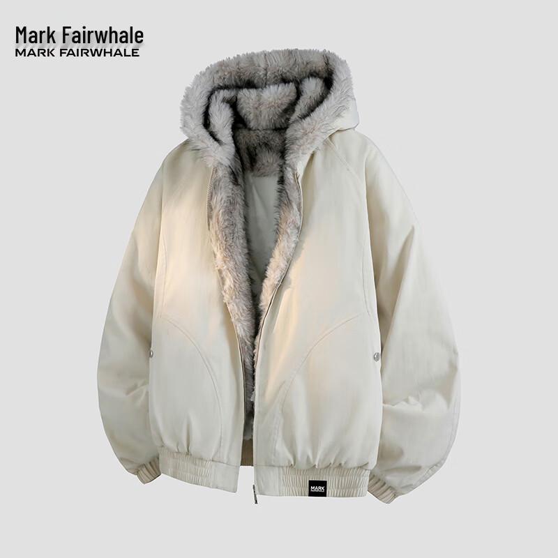 

Mark Fairwhale Men s American Style Hooded Padded Jacket S