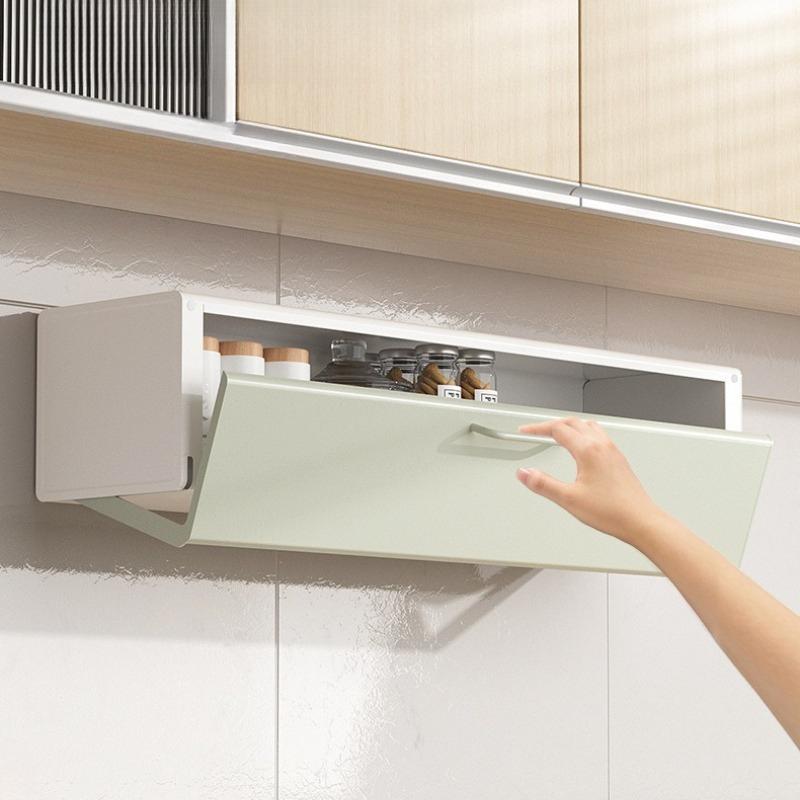 Foldable Storage Rack Kitchen Portable Organize Shelf Modern Wall Storage Cabinet Multifunctional Home Organize Accessories