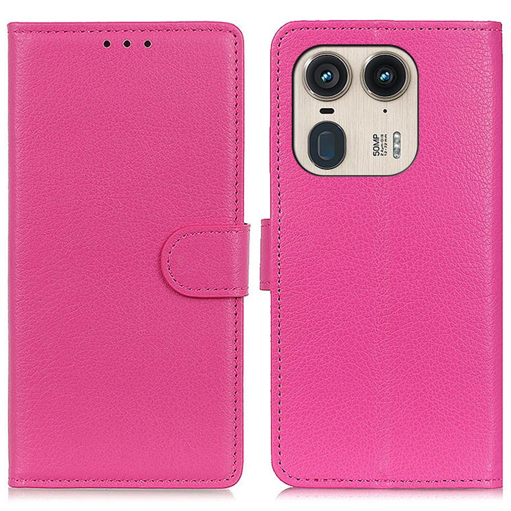 Husă pentru Motorola Edge 50 Ultra 5G/Moto X50 Ultra 5G cu Sloturi Suport Card Textură Piele Litchi Husă Telefon