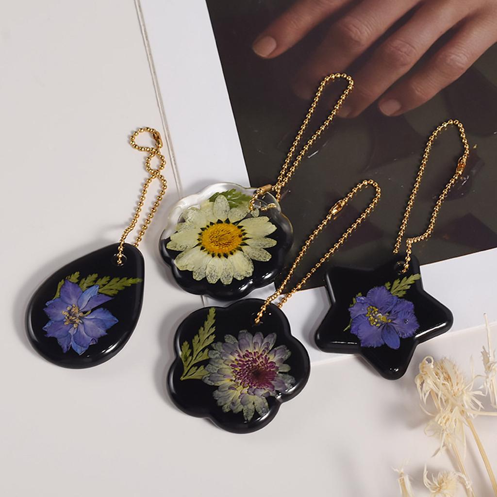 12 Pcs Nonstick Geometric Mold Handmade Pendants Silicone Mold DIY Crafts Tool for DIY Keychain Jewelry Plasters