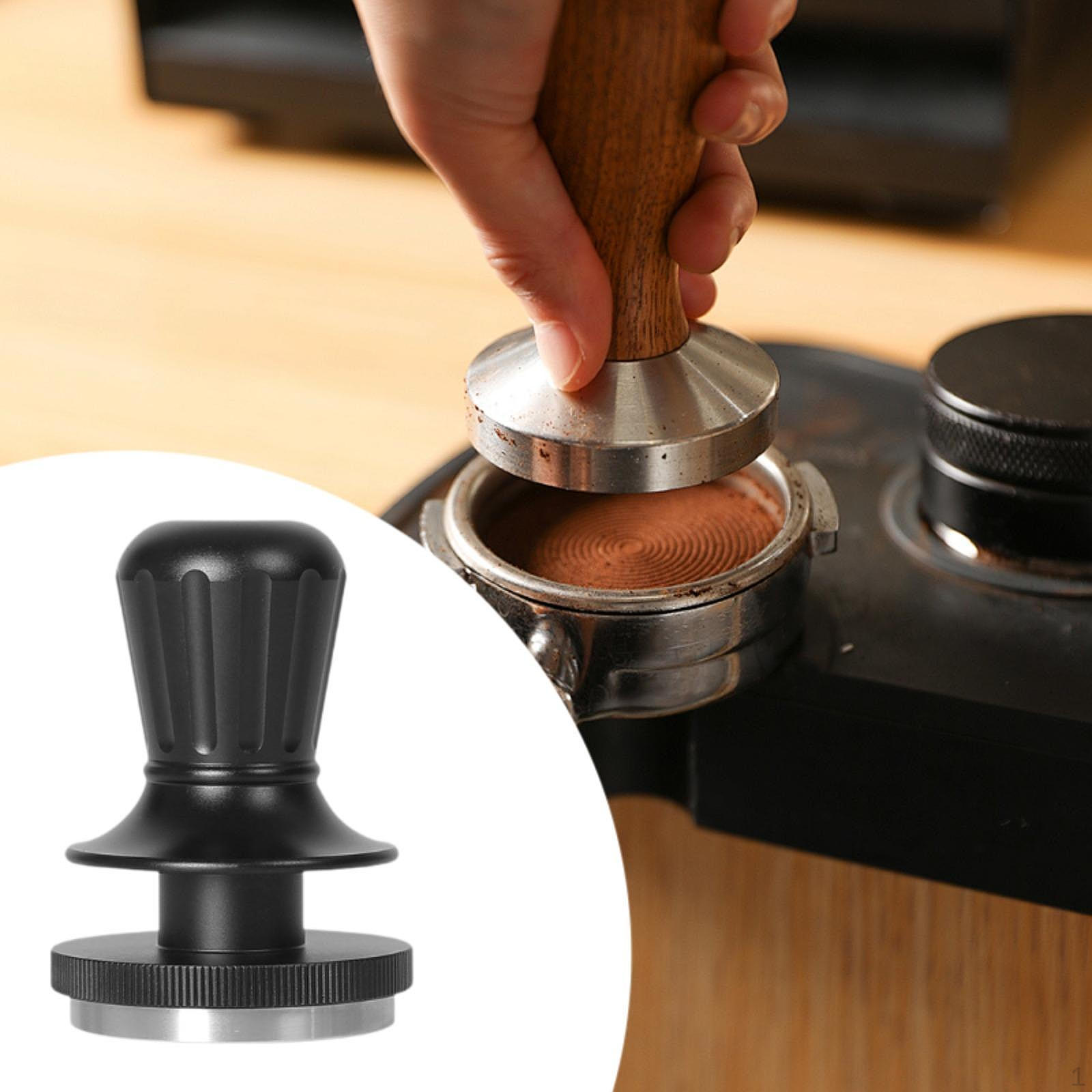 

Espresso Hand Tamper Spring Loaded Creative Coffee Ground Press Tool for Cafe 58mm