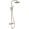 Shower Column with Thermostatic Mixer - EDOUARD ROUSSEAU - DODDY - Brushed Brass