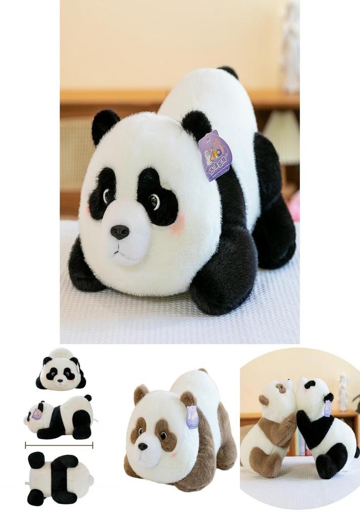 Entzückendes Plüsch-Pandakissen Realistisches Stofftier Spielzeug Weiches Kuscheltier Geschenk für Kinder