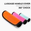 2Pcs Soft Grip Travel Luggage Handle Cover Neoprene Suitcase Protective Wraps Easy Installation Travel Bags Accessories