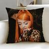 popular rapper Ice Spice Cushion Cover Soft  EasyWash Pillow Case  Versatile for Couch Bed Travel and Office